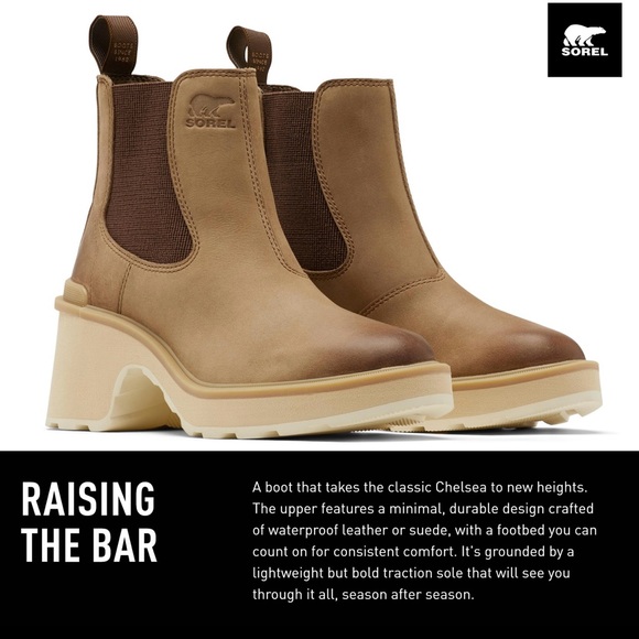 Brand new in box Sorel Women's Hi-Line Heel Chelsea Boots size 7
MSRP: $130 - Picture 4 of 8